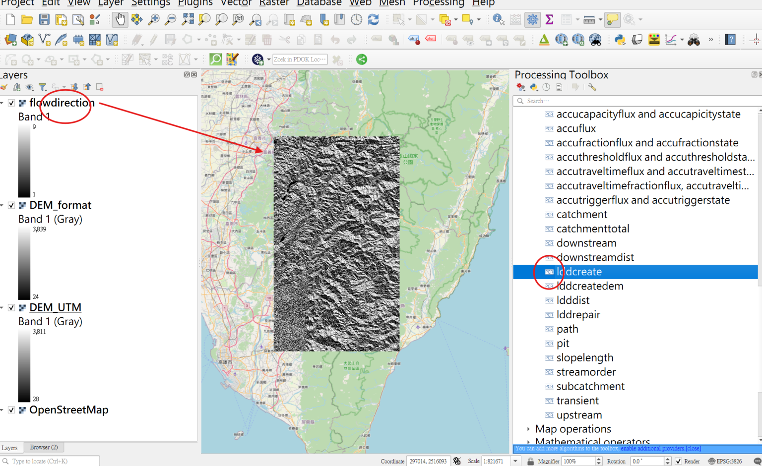 Pcraster Advanced Function 14.荖濃溪catchment_PCRASTER - 地學網站
