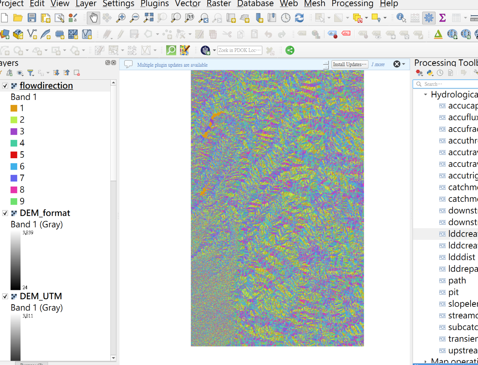 Pcraster Advanced Function 14.荖濃溪catchment_PCRASTER - 地學網站
