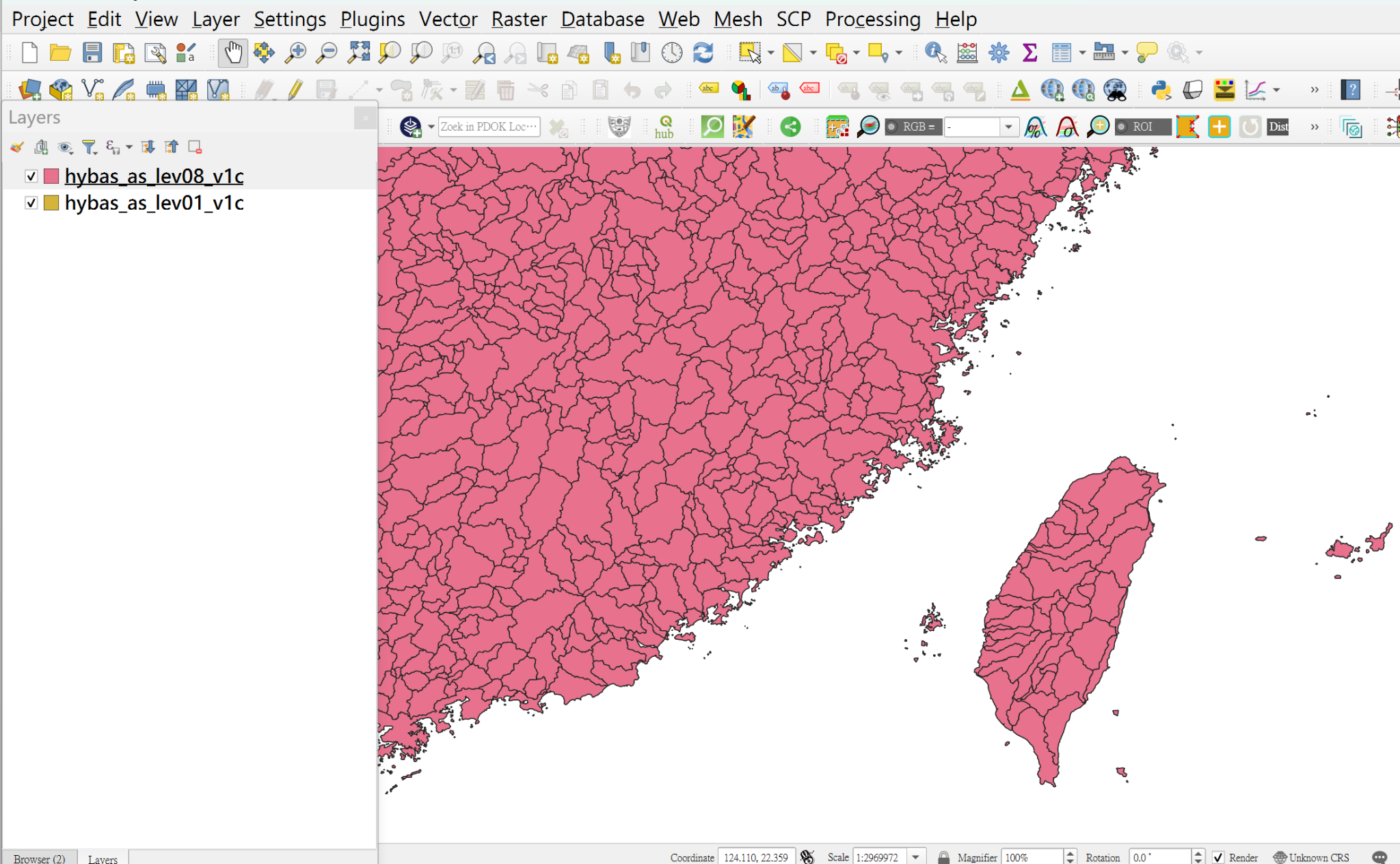 38.下載世界Hydro RIVER Hydro BASIN Shapefile data _以台灣為例 - 地學網站