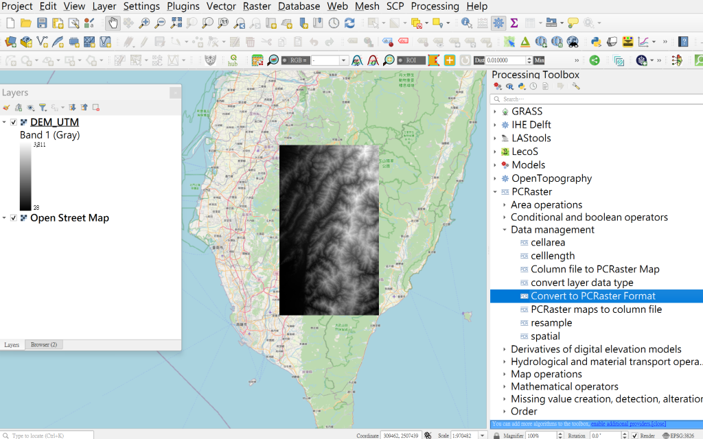 Pcraster Advanced Function 51.計算 Flow Accumulation in QGIS - 地學網站